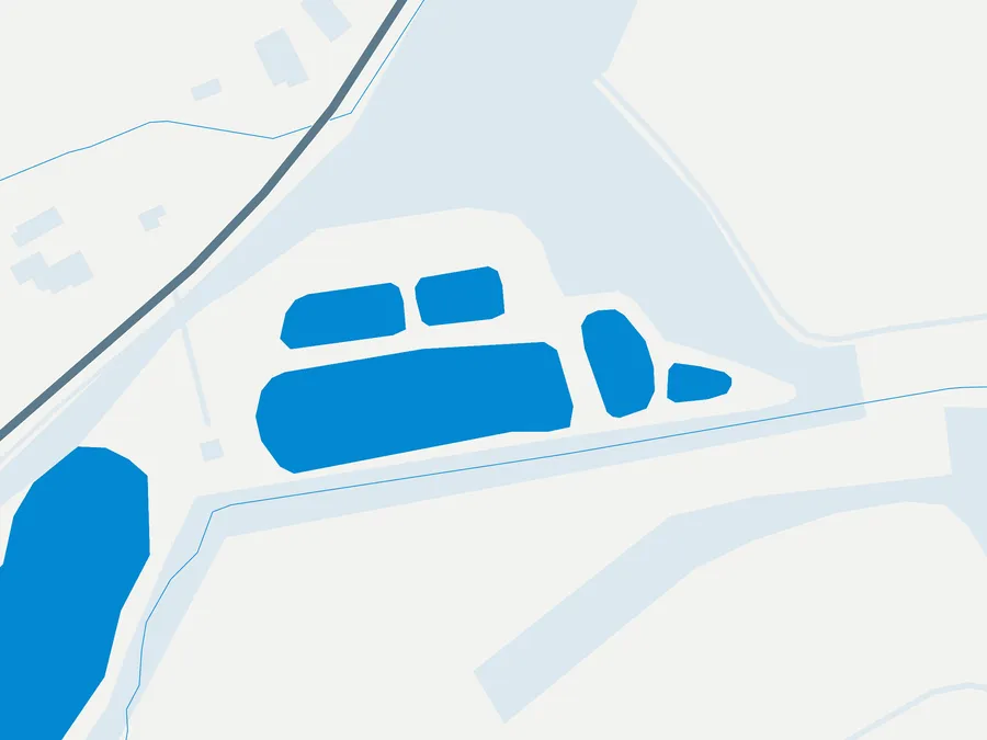 Kartenillustration der Umgebung von Forellenteich bei Schloß Holte-Stukenbrock