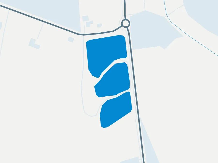 Kartenillustration der Umgebung von Forellensee Bissenmoor