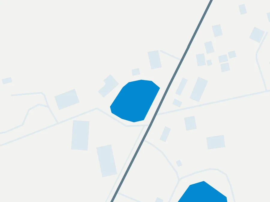 Kartenillustration der Umgebung von Forellensee Brokenlande
