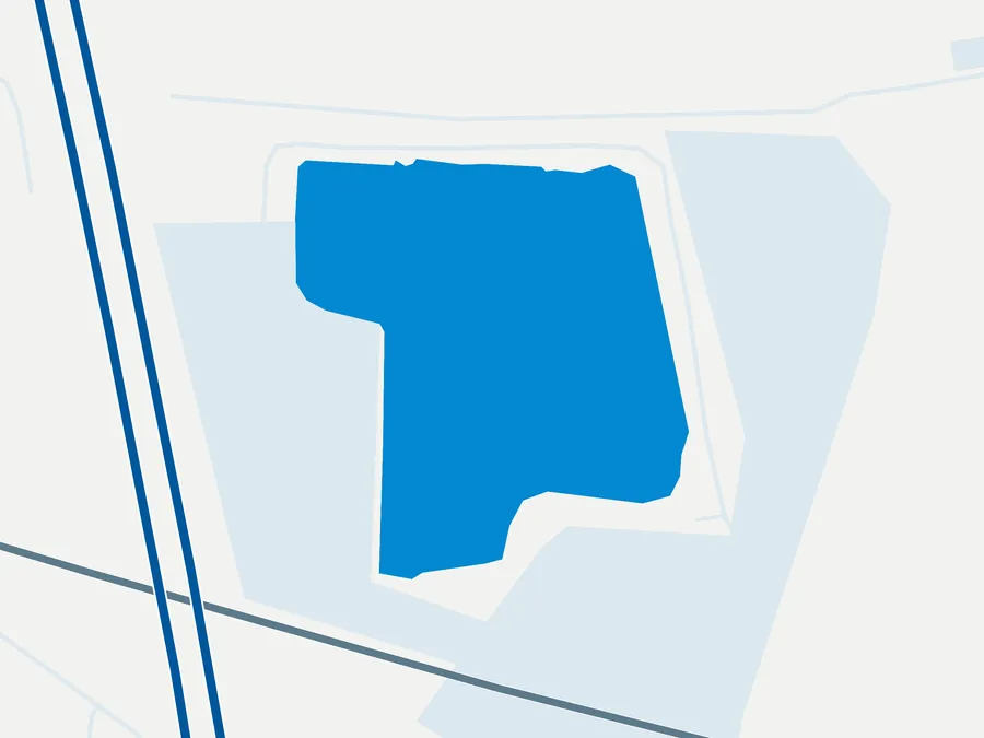 Kartenillustration der Umgebung von Forelleninsel