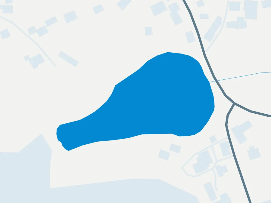Kartenillustration der Umgebung von Gaststätte Pension zum grünen Wald