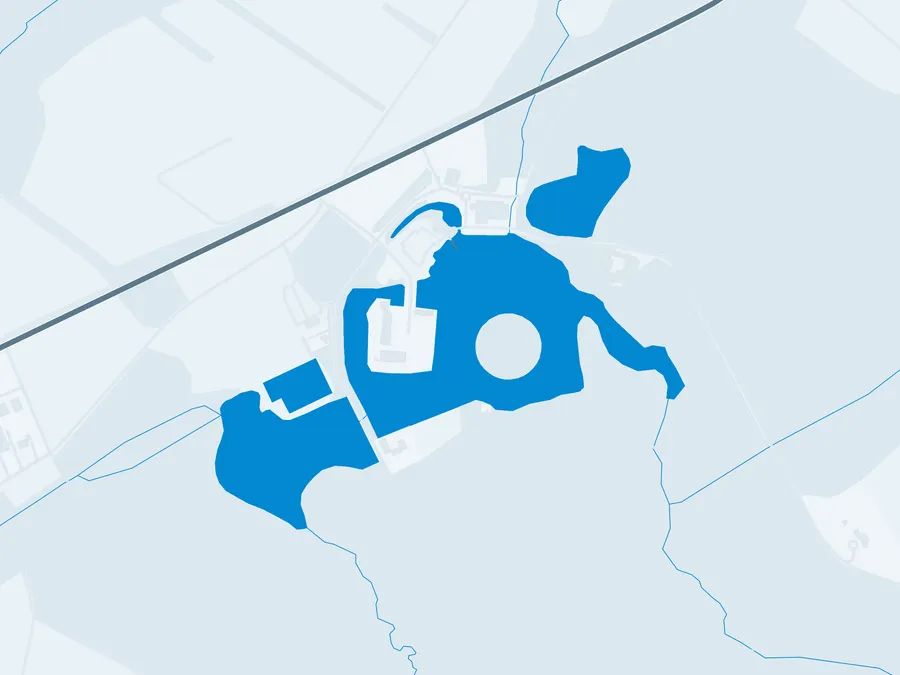 Kartenillustration der Umgebung von Angelpark Tüschenbroich