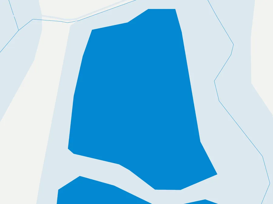 Kartenillustration der Umgebung von La Motta Seen