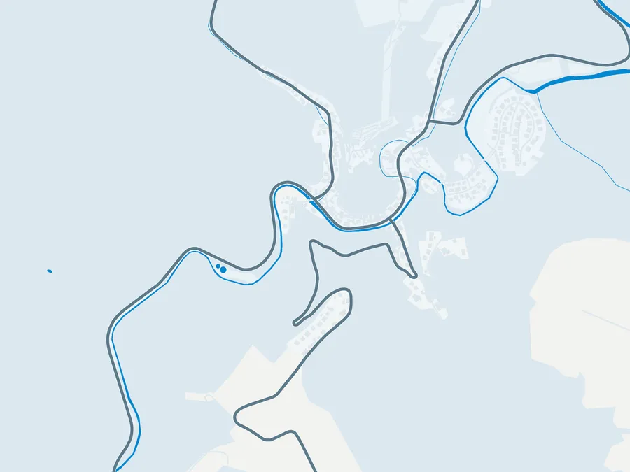 Kartenillustration der Umgebung von Fischerhütte Meissel