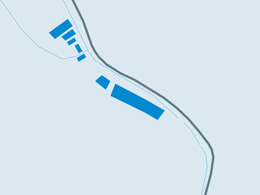 Kartenillustration der Umgebung von Fischerhütte Isertal