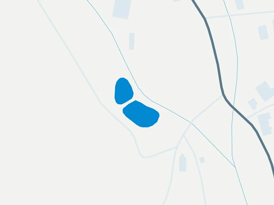 Kartenillustration der Umgebung von Teichanlage Busenhausen