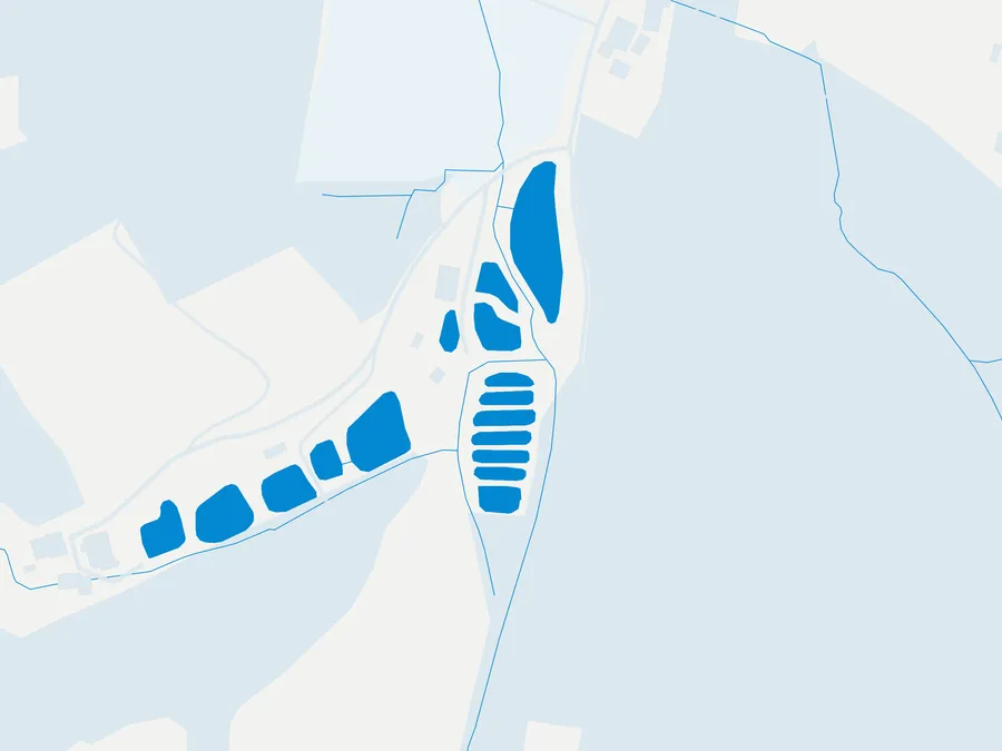 Kartenillustration der Umgebung von Angelpark Elbschetal