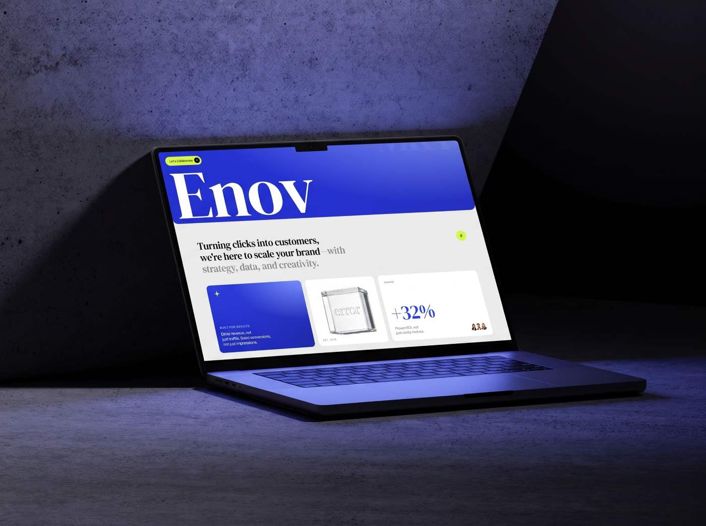 Enov™ evidence screenshot
