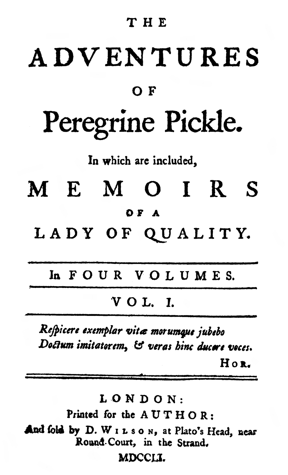 The Adventures of Peregrine Pickle