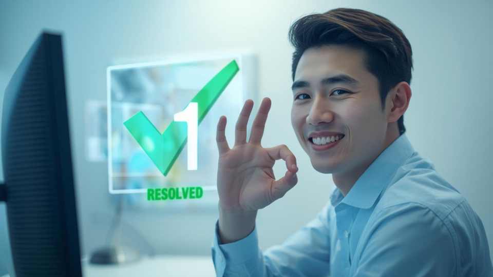 Agente de call center logrando la resolución en el primer contacto (FCR) para aumentar la satisfacción del cliente.