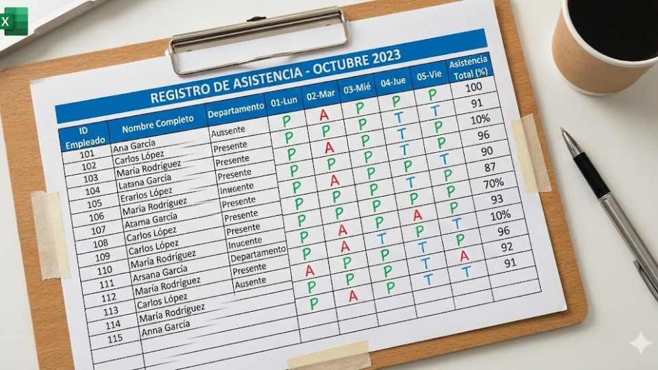 Cómo Crear un Formato de Asistencia en Excel Automatizado con IA para Call Center