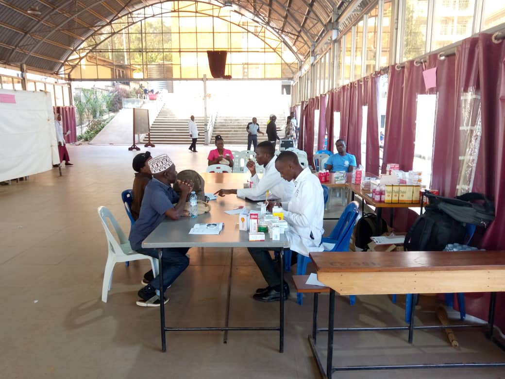 Patients getting treatment in the treatment area at the Medical Camp 2025.