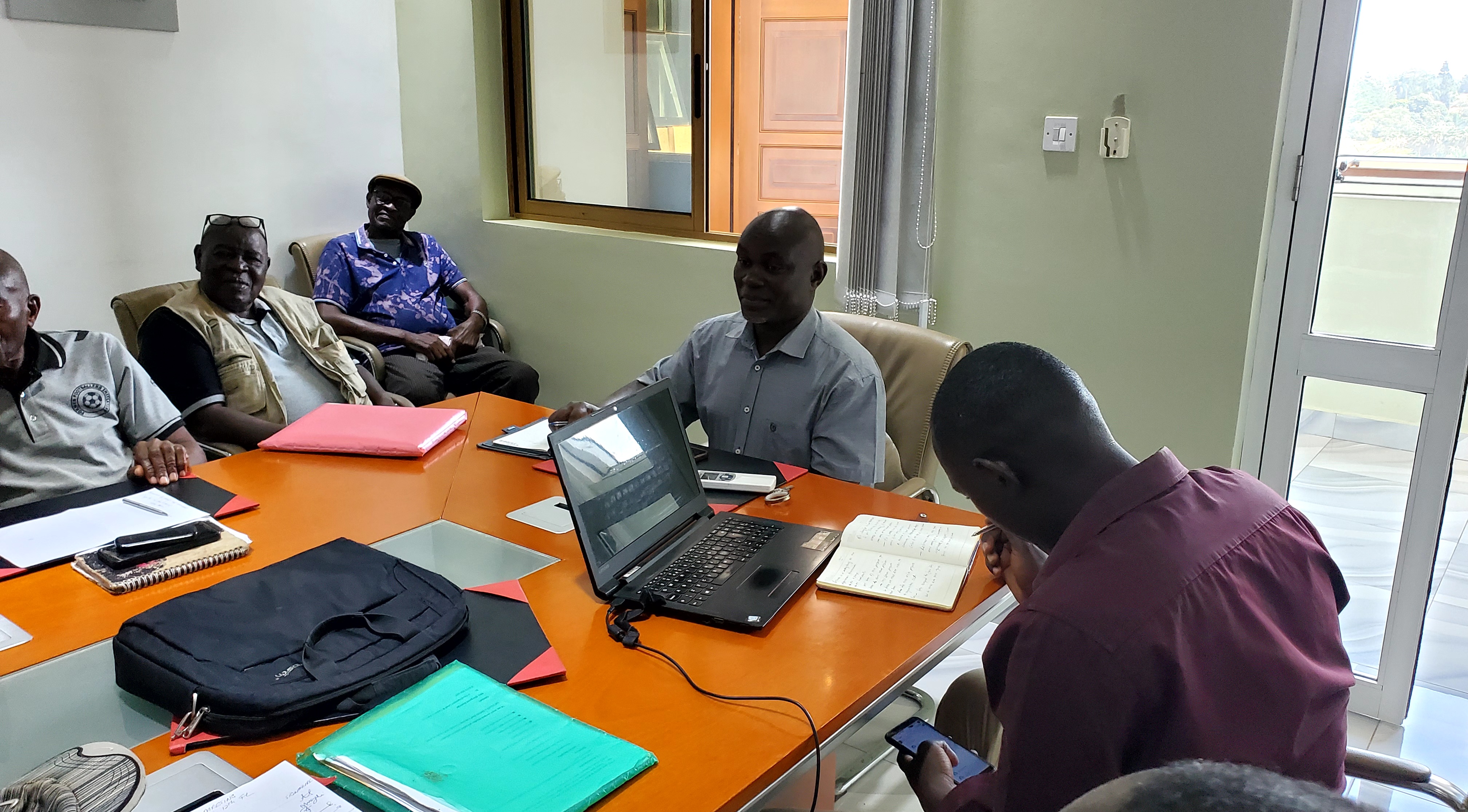 Mr. Ssempijja tabling his plans for the new responsibility. 