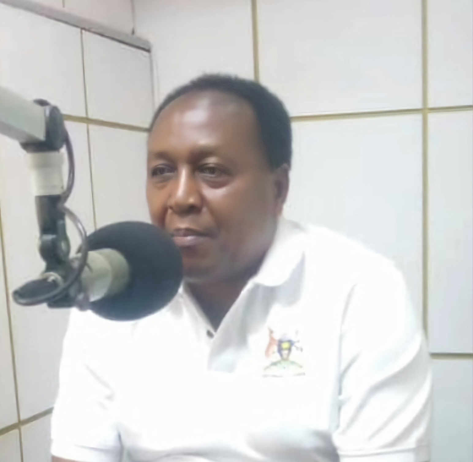 Tom Lwanga in Radio Simba Studio