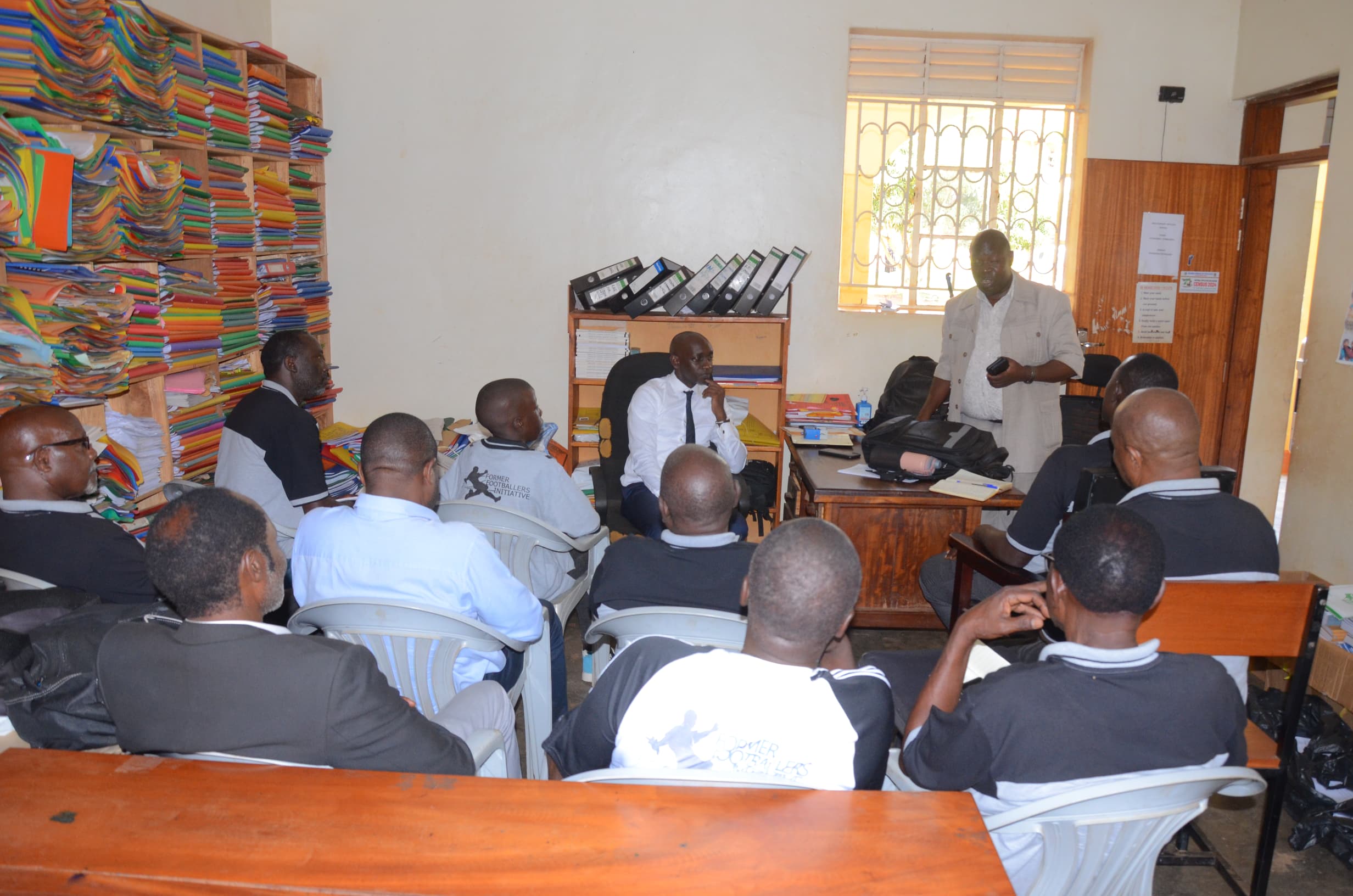 FFI Committee meeting with Mr. Ssenyonga at Wakiso