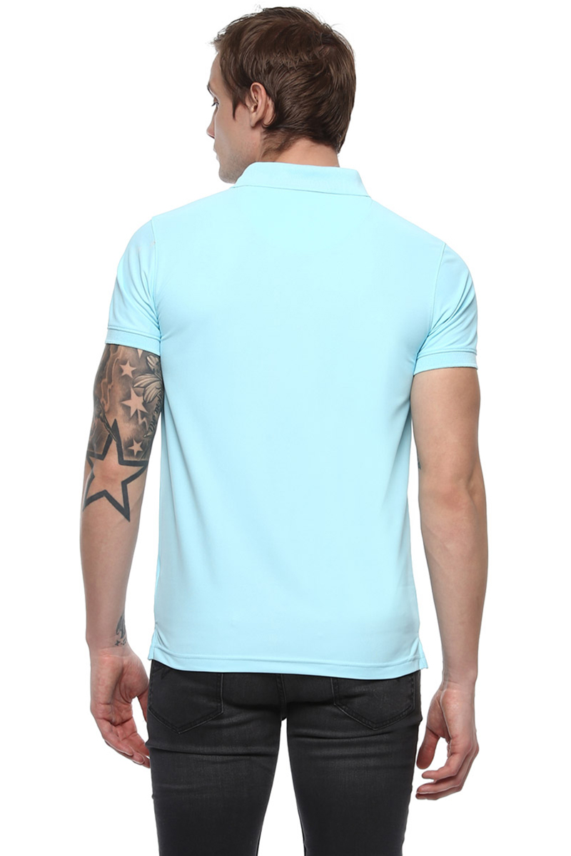 T-Shirts / Polo Collar / Honeycomb / Plume Blue - 3