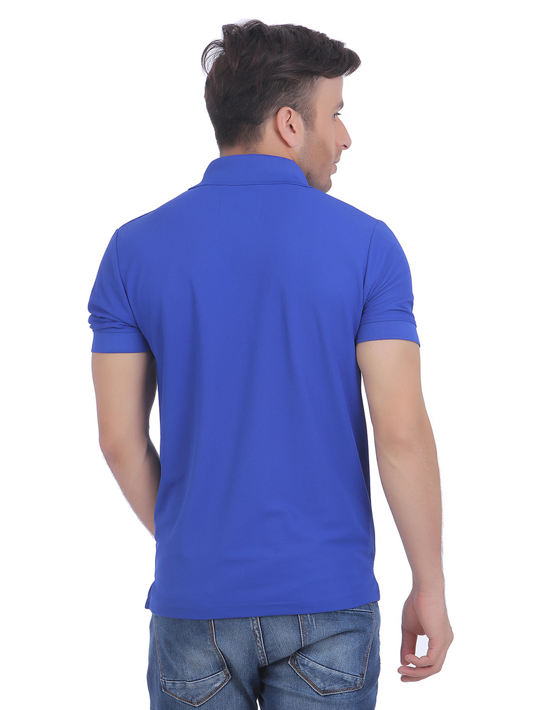 T-Shirts / Polo Collar / Honeycomb / Royal Blue - 3