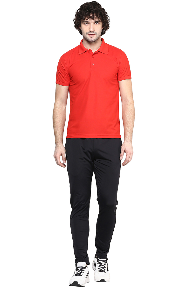 T-Shirts / Polo Collar / Honeycomb / Red - 5