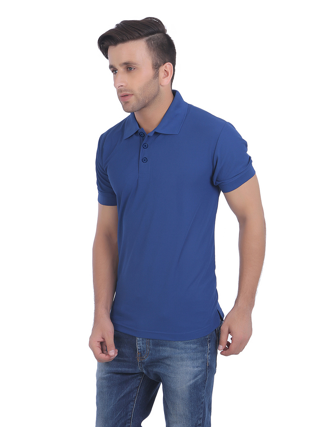 T-Shirts / Polo Collar / Honeycomb / True Navy - 2