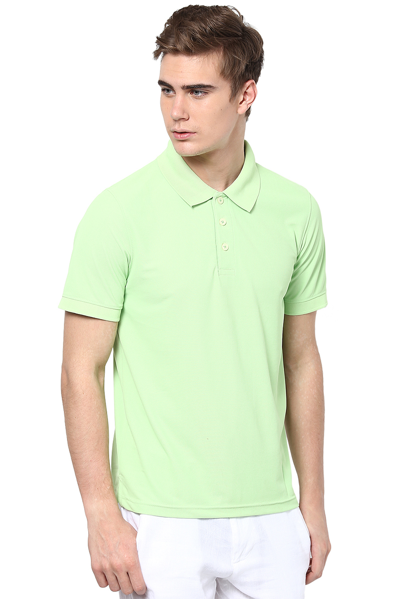 T-Shirts / Polo Collar / Honeycomb / Lettuce Green