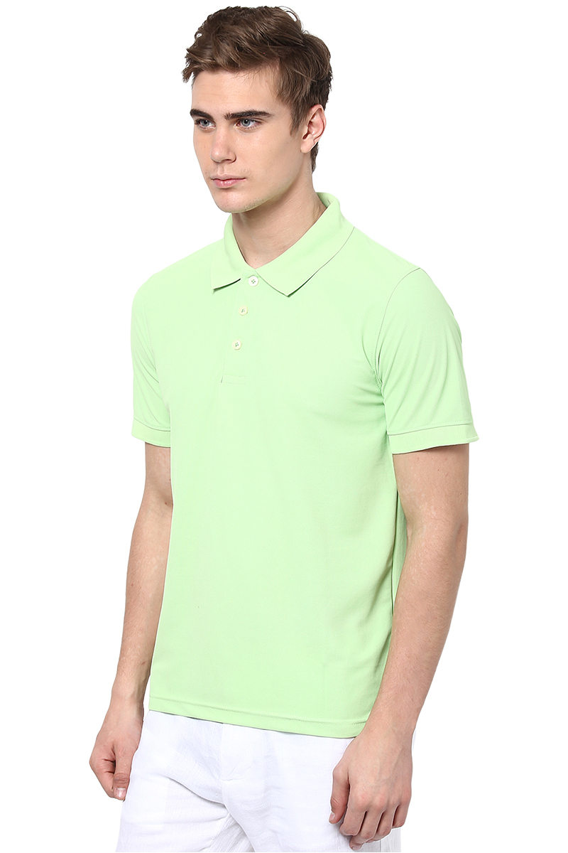 T-Shirts / Polo Collar / Honeycomb / Lettuce Green - 2