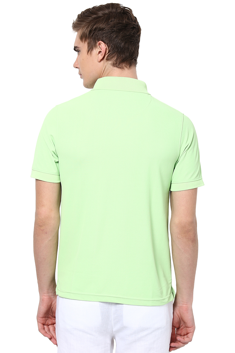 T-Shirts / Polo Collar / Honeycomb / Lettuce Green - 3