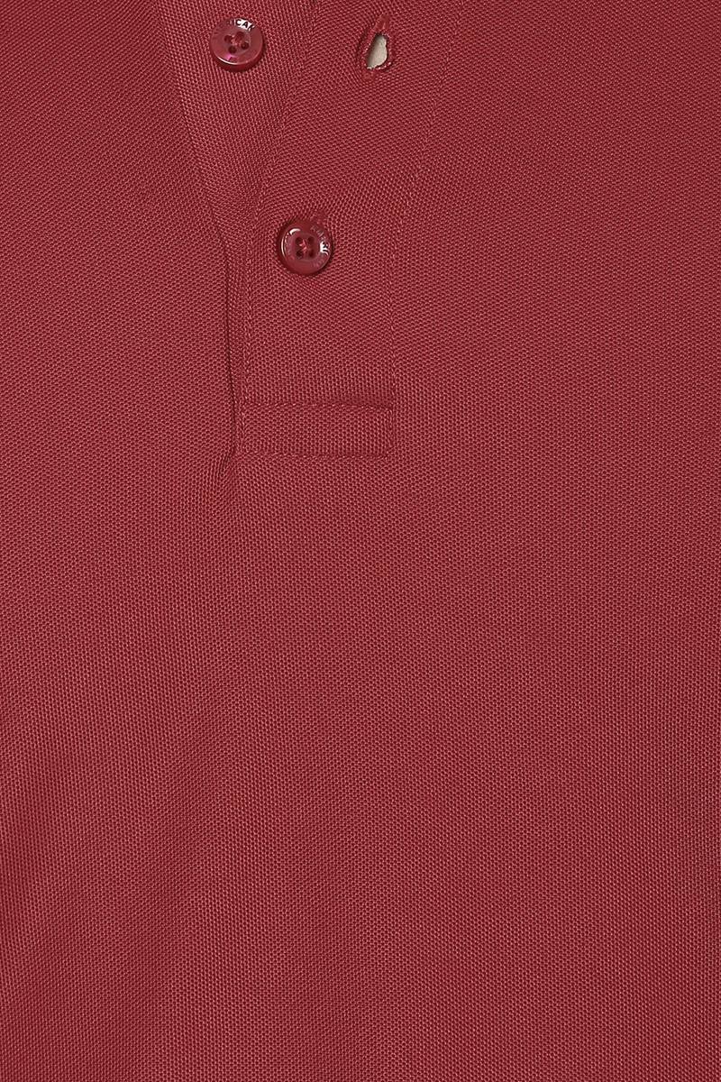 T-Shirts / Polo Collar / Honeycomb / Maroon - 7