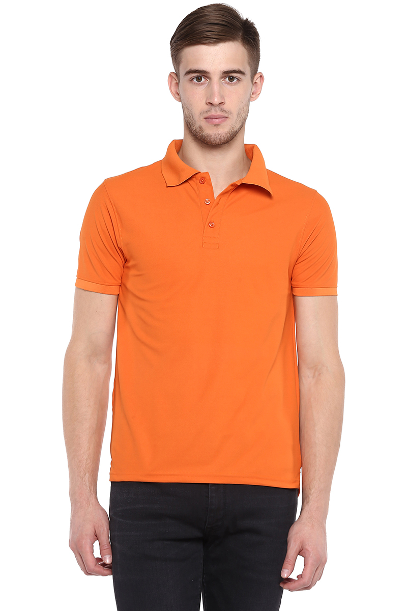 T-Shirts / Polo Collar / Honeycomb / Orange