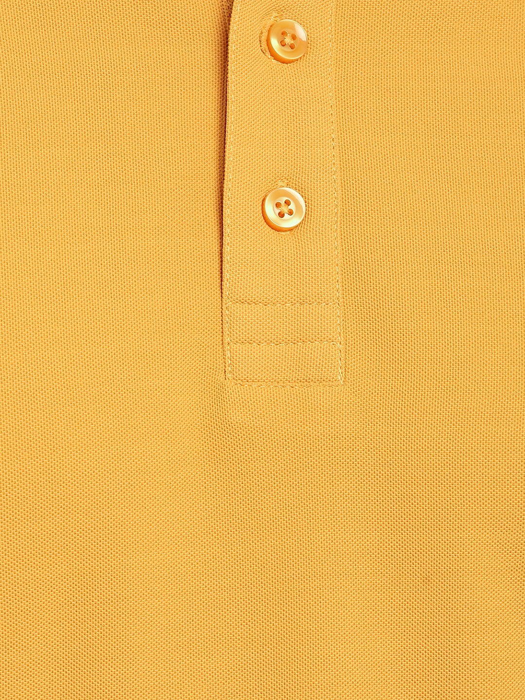 T-Shirts / Polo Collar / Honeycomb / Mustard Yellow - 6