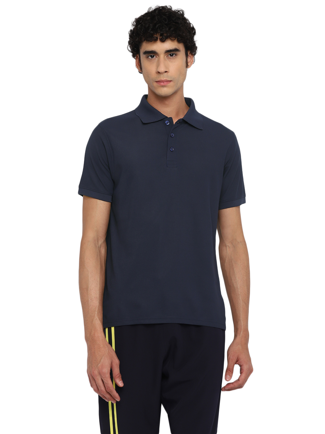 T-Shirts / Polo Collar / Honeycomb / Dark Navy