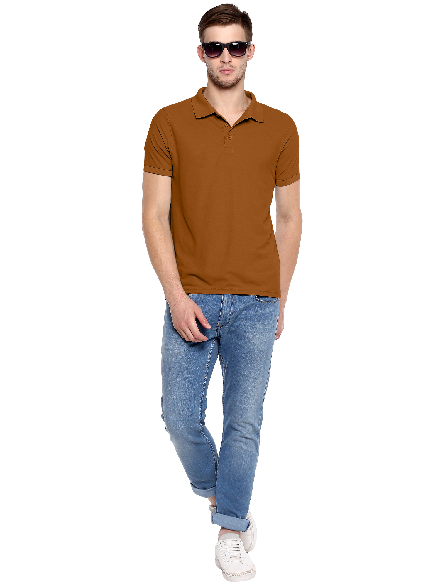 T-Shirts / Polo Collar / Honeycomb / Caramel - 5