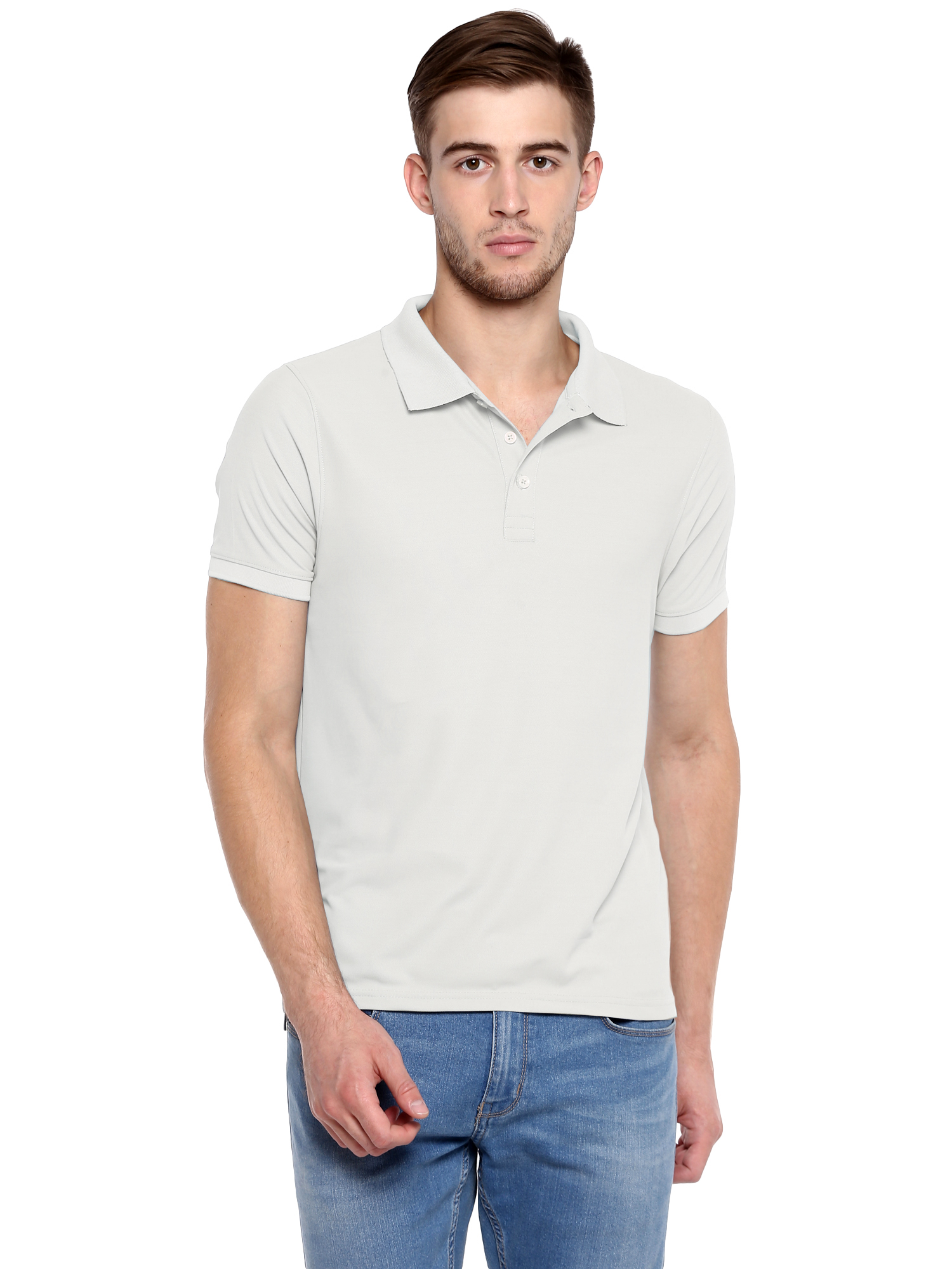 T-Shirts / Polo Collar / Honeycomb / Off White