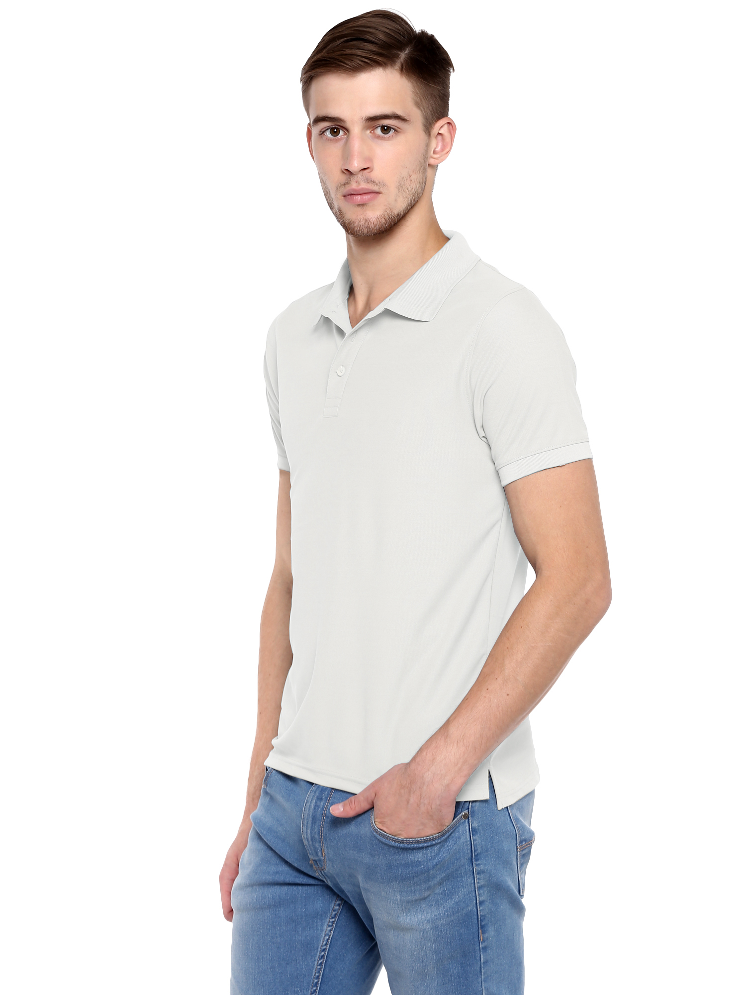 T-Shirts / Polo Collar / Honeycomb / Off White - 3