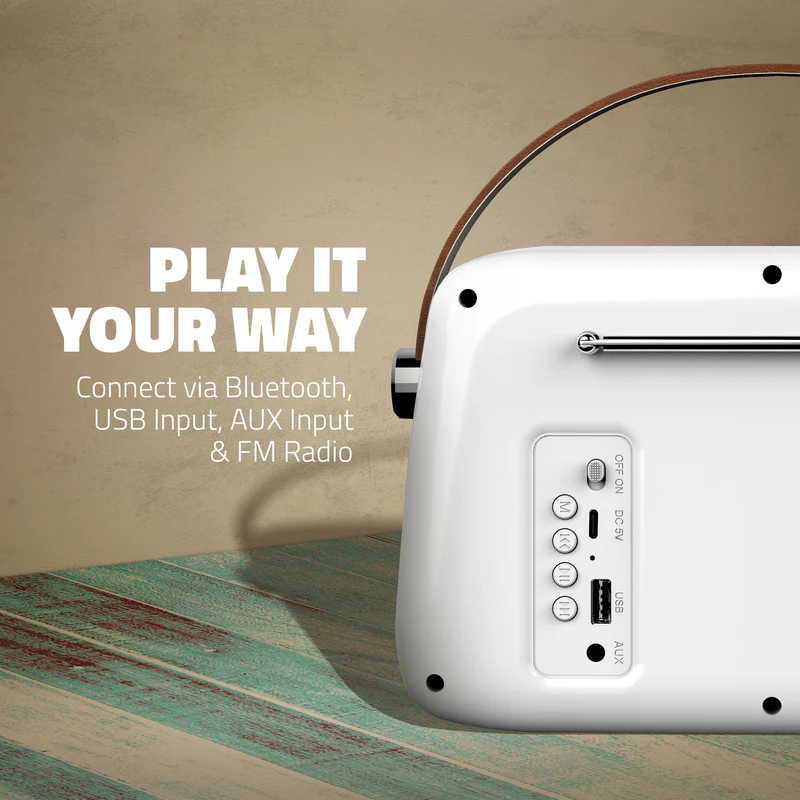 Artis BT15 Retro Portable Wireless Bluetooth Speaker - 3