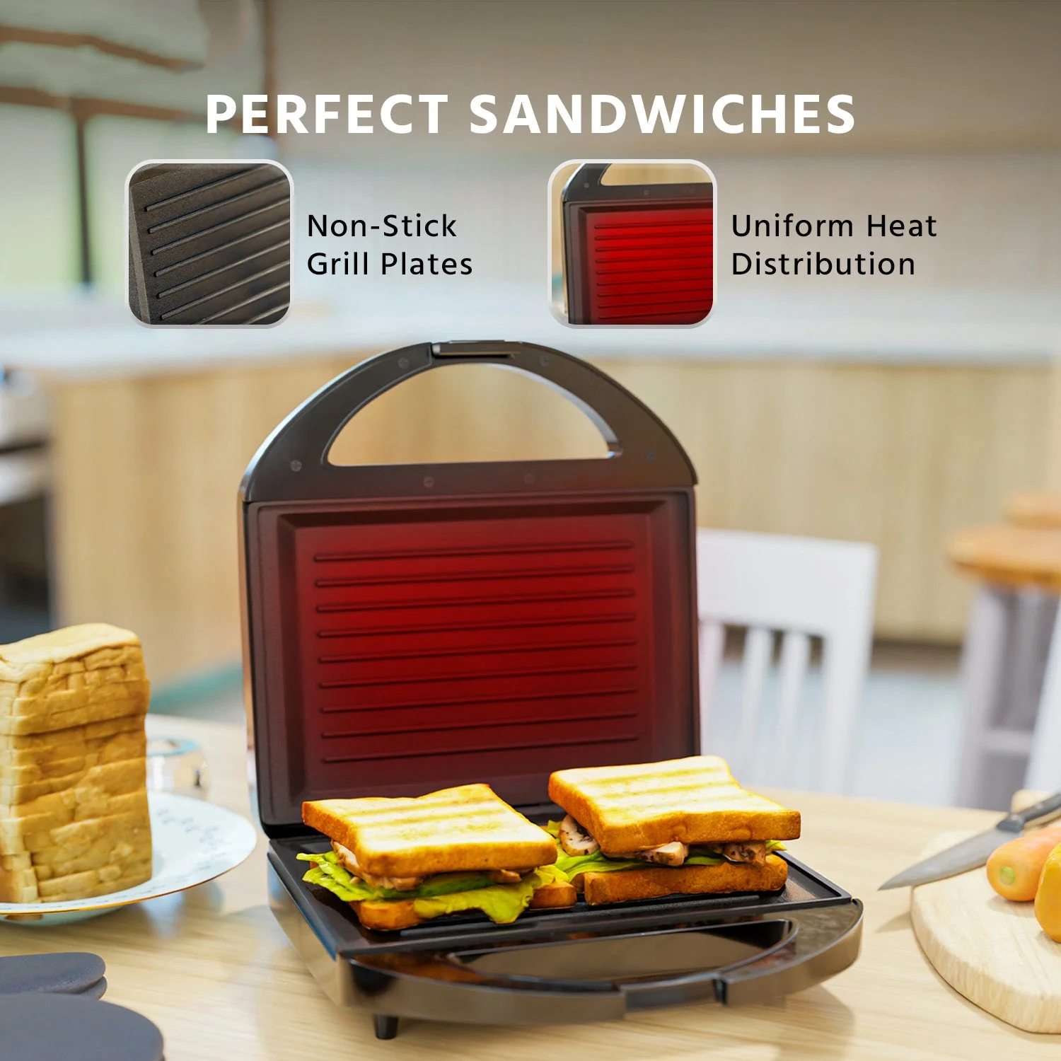 Lifelong Classic Pro 750W Sandwich Griller - 4