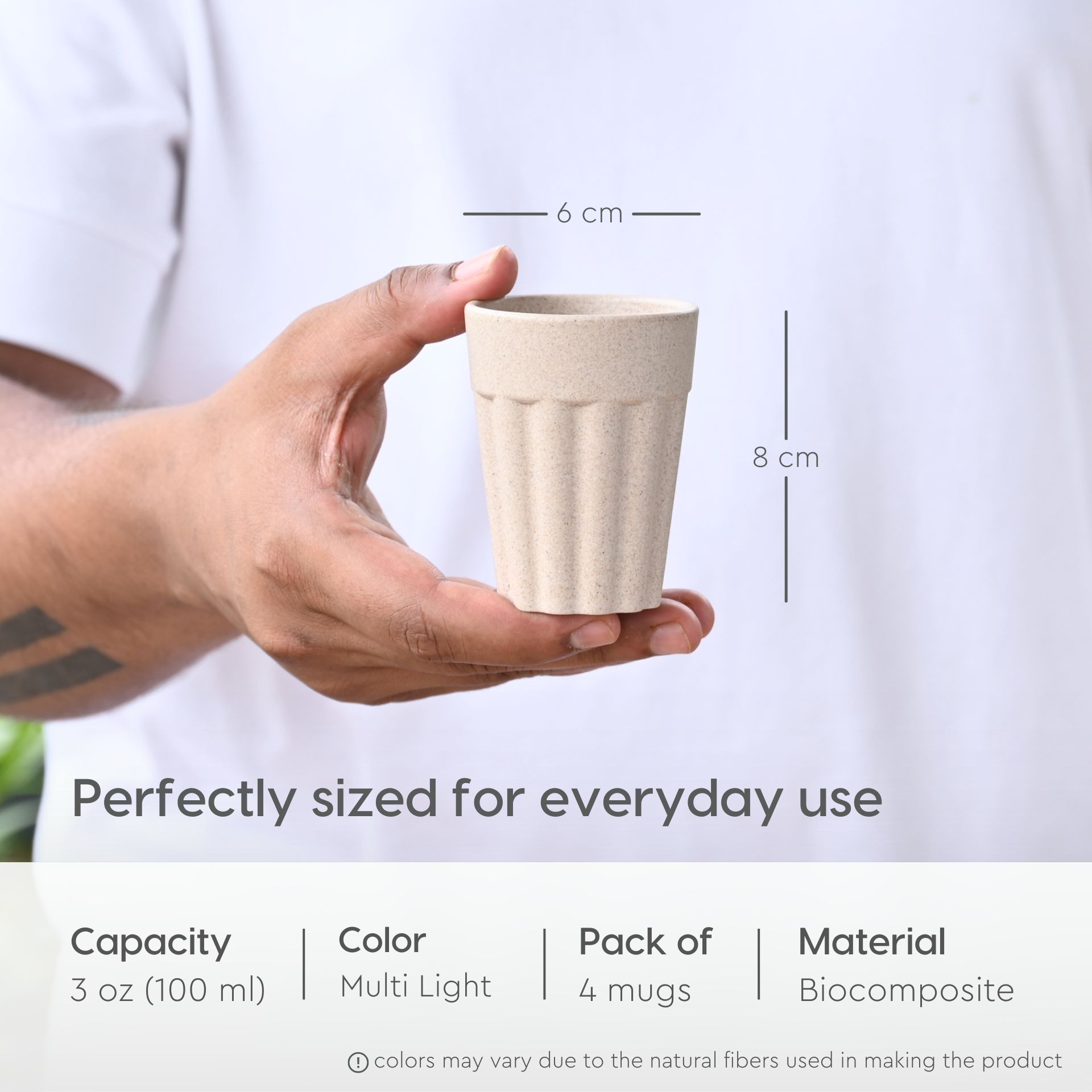 Cutting Chai Cups With Stand 100 ml | Set of 4 - 14