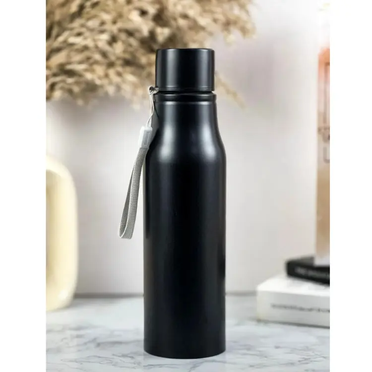 Black Matt Stainless Steel Sipper Bottle Single Wall (750ml) - 2