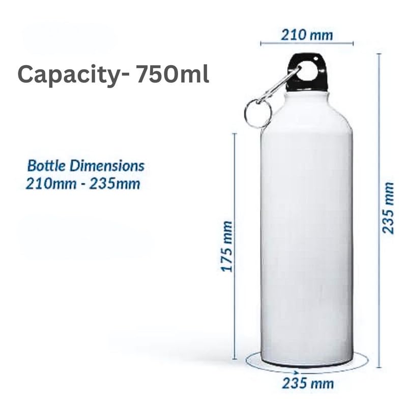 Aluminium Water Bottle with Clip (750ml) - 2