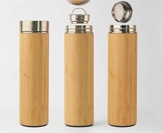 Eco-Friendly Bamboo Water Bottle (550ml) - 2