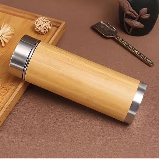 Eco-Friendly Bamboo Water Bottle (550ml) - 4