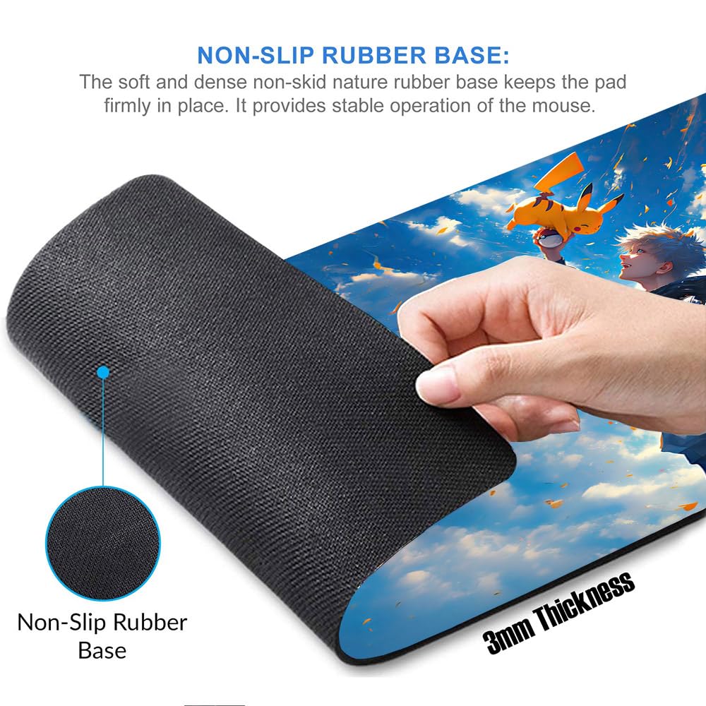 Custom Printed Anti-Slip Desk Mat (11 x 23 inches / 3mm Thickness) - 3