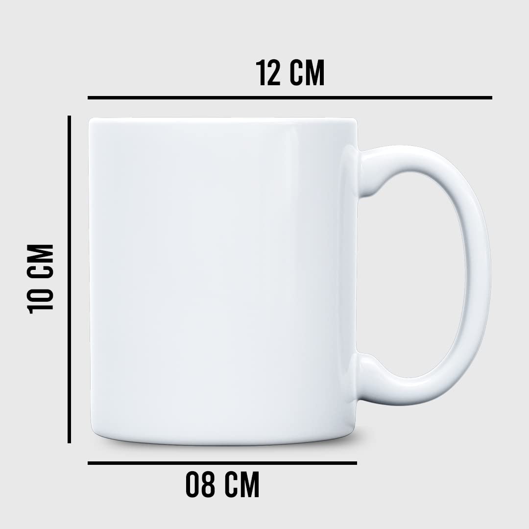Custom Printed Sublimation White Ceramic Coffee Mugs (350 ML) - 2