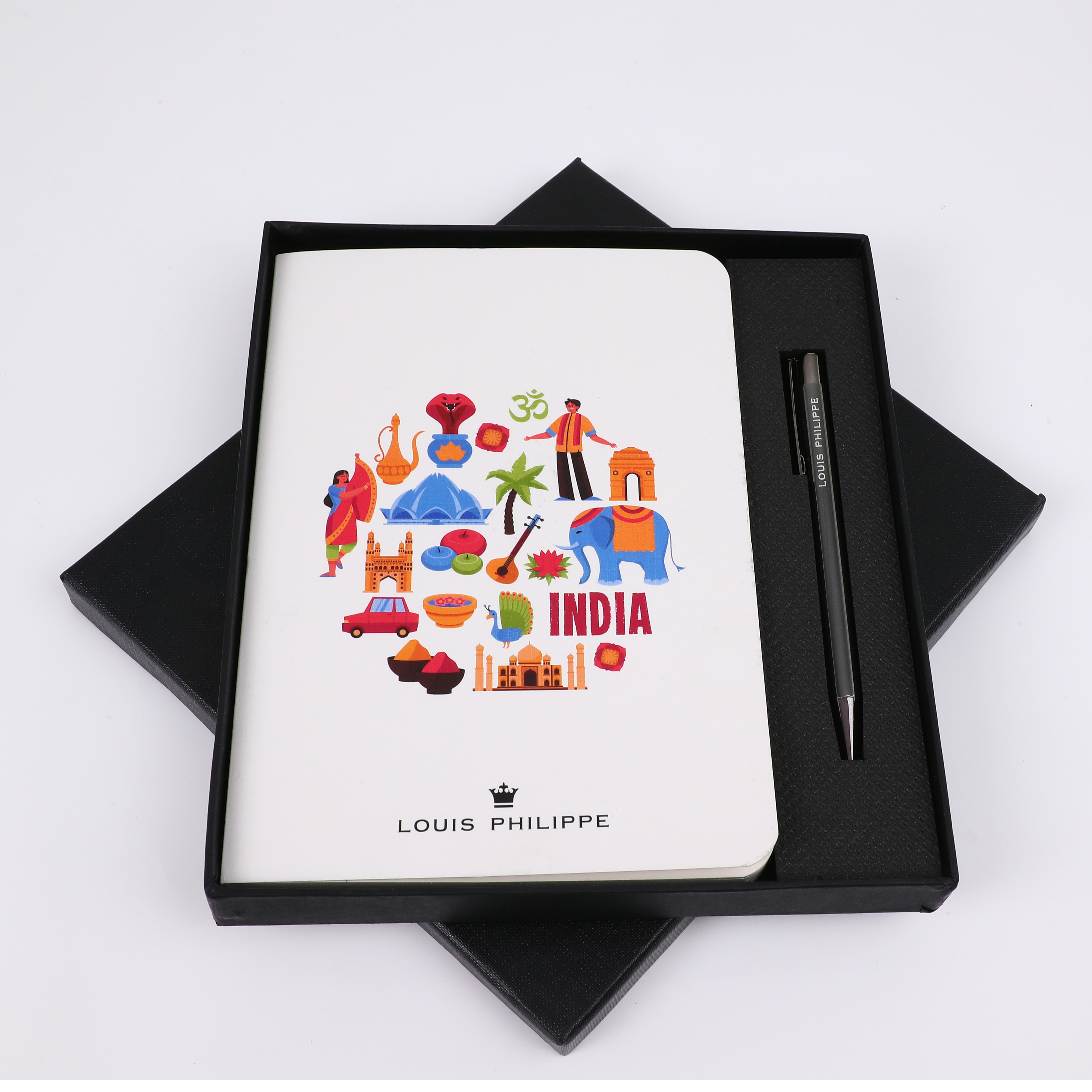 Combo Set of 2 | Metal Pen & Premium Notebook (Louis Philippe)