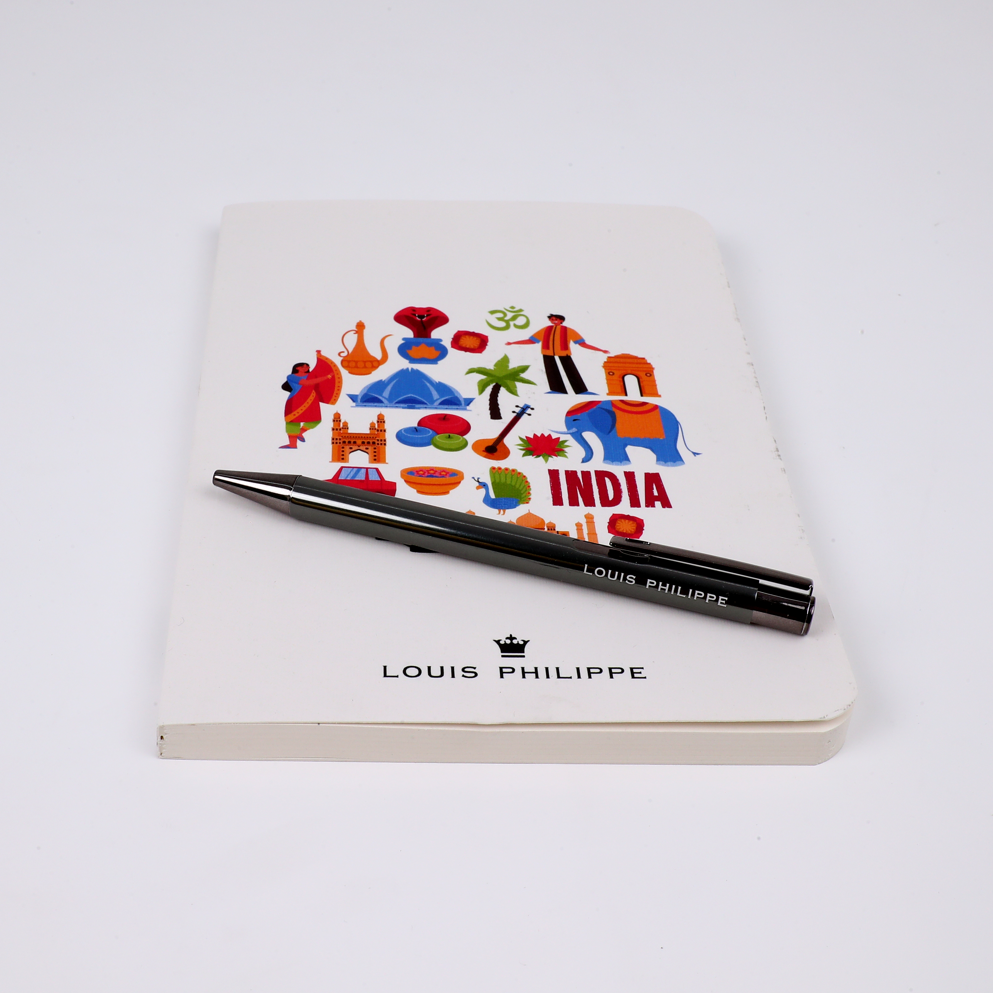 Combo Set of 2 | Metal Pen & Premium Notebook (Louis Philippe) - 2
