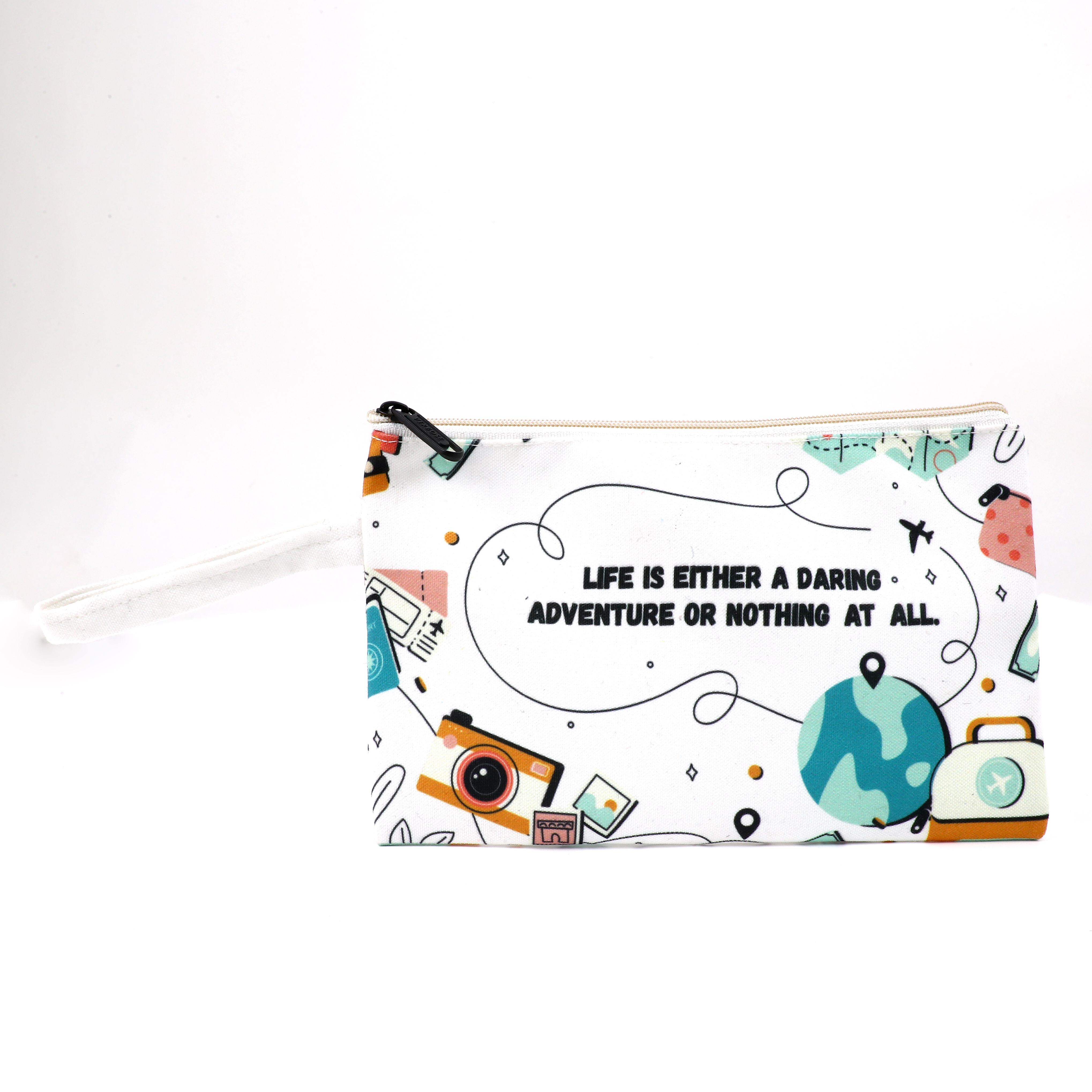 Poly Canvas Eco Friendly Pouch (Adventurous Life)