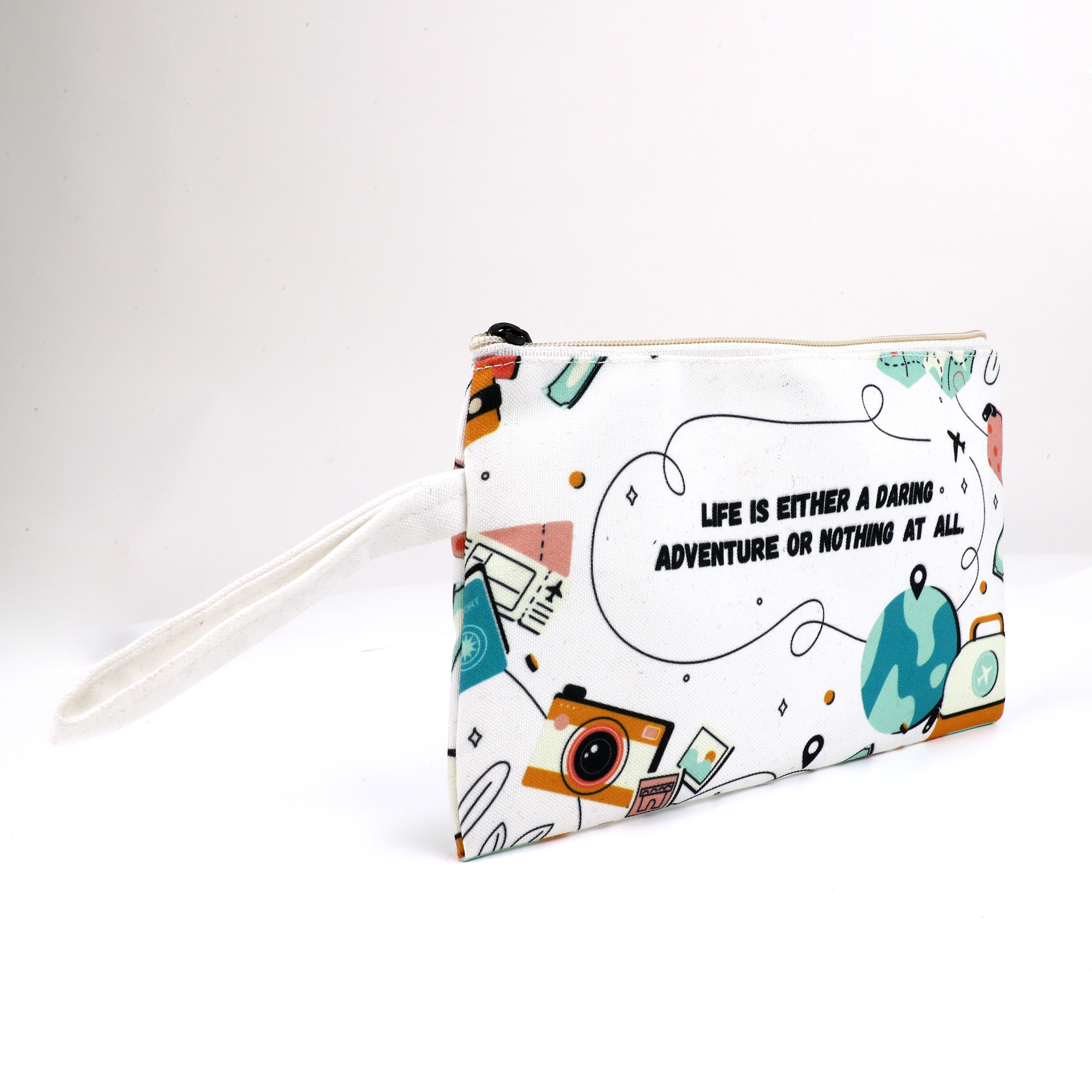 Poly Canvas Eco Friendly Pouch (Adventurous Life) - 2