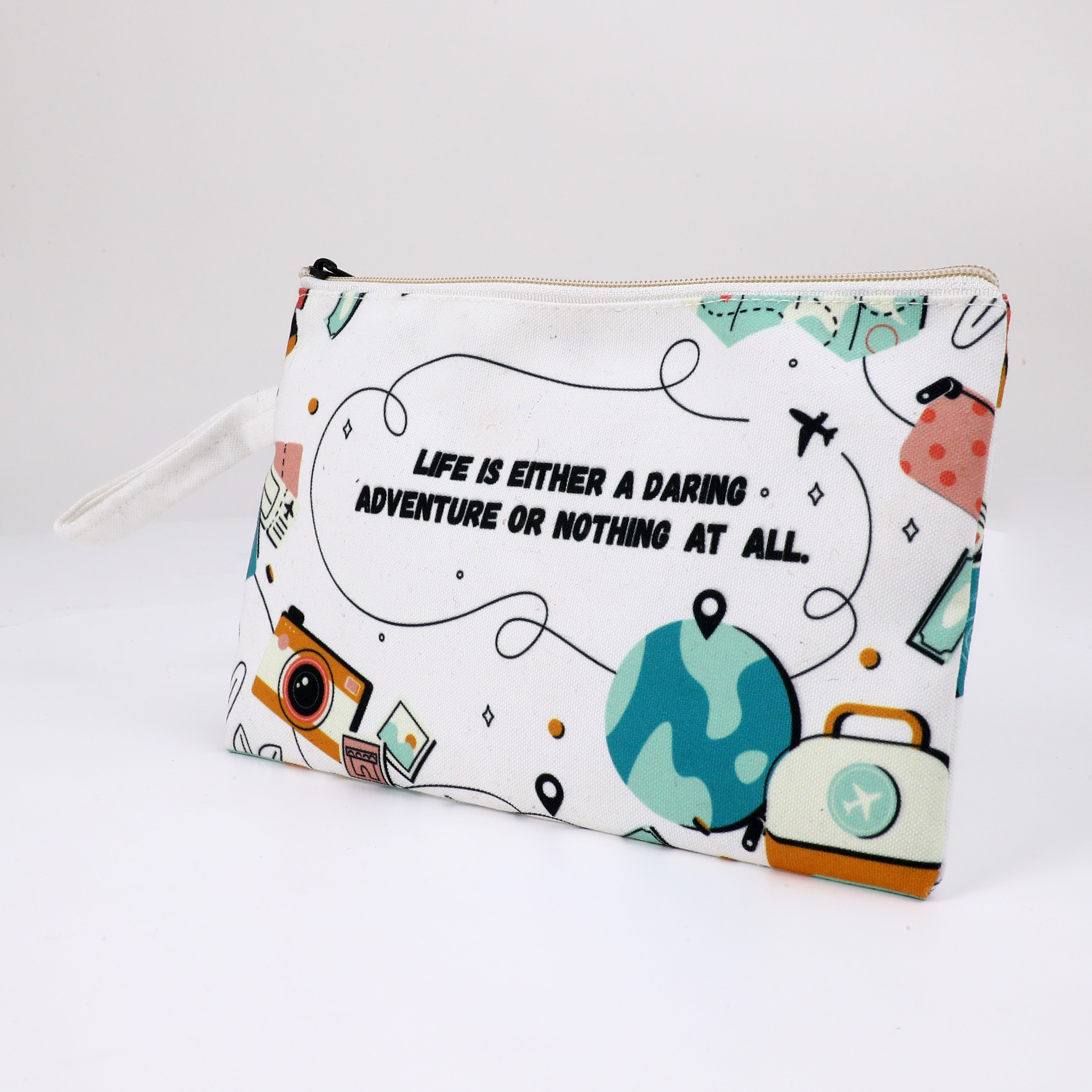 Poly Canvas Eco Friendly Pouch (Adventurous Life) - 3