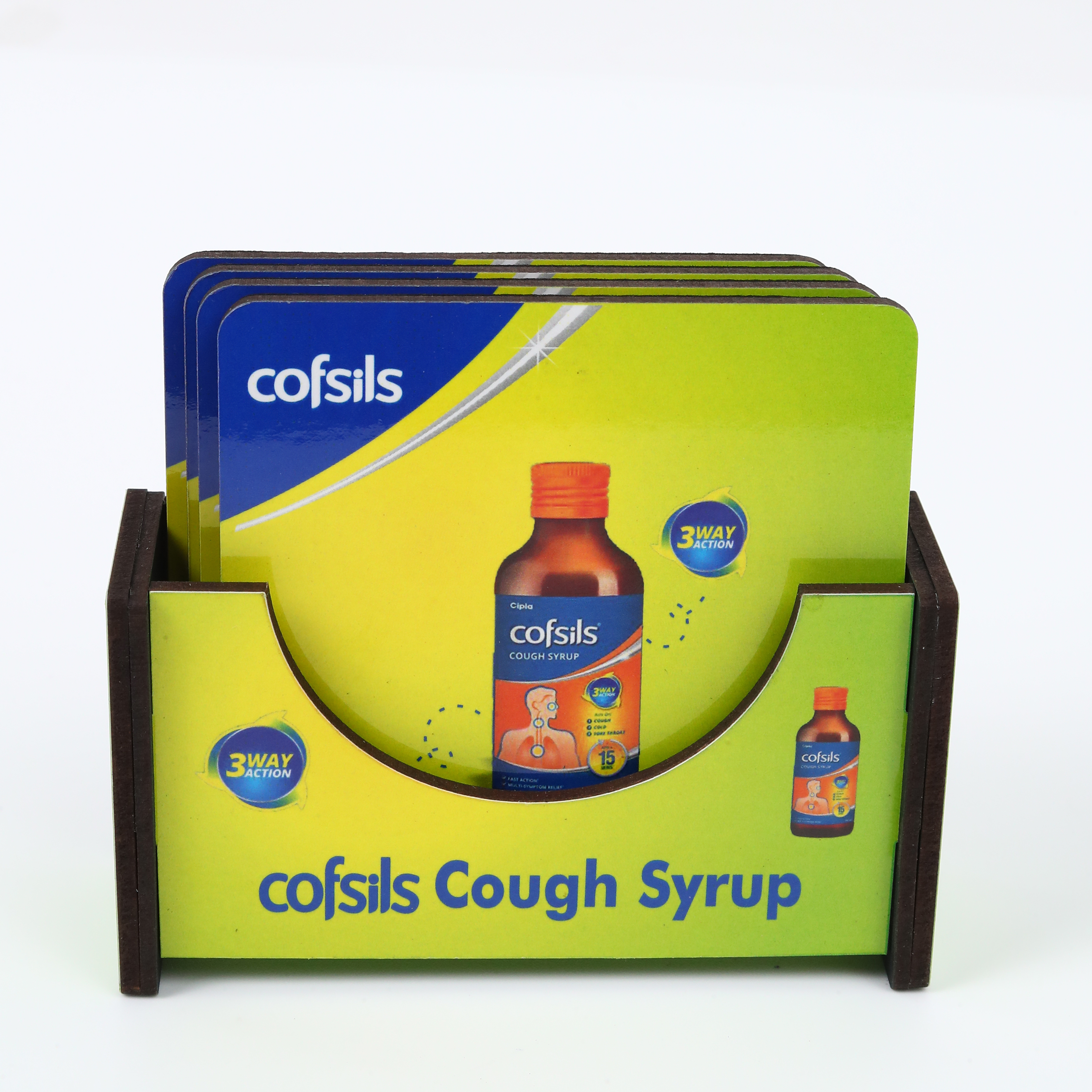 Tea Coaster - 4 Pcs with Holder (Cofsils) - 2