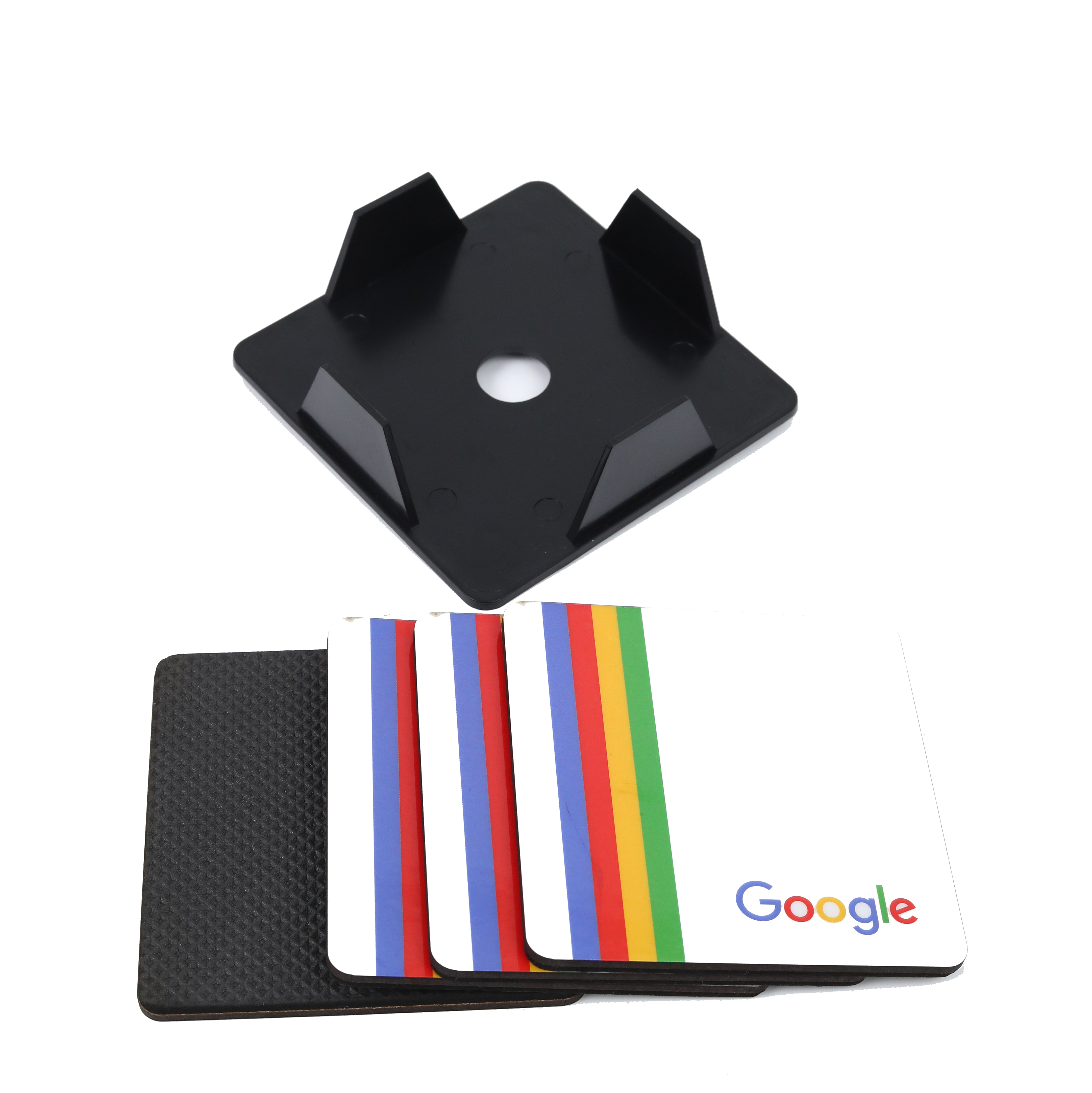 Tea Coaster - 4 Pcs with Holder (Google) - 3