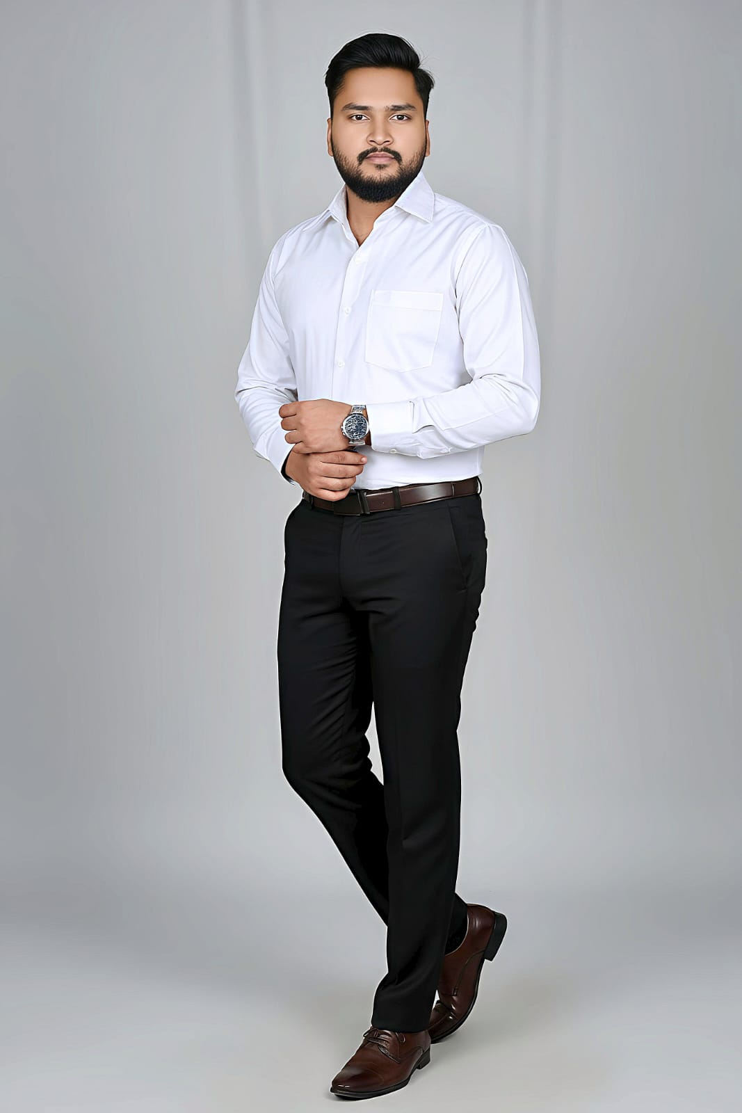Anti Stain Formal Shirts by Mafatlal (White) - 2